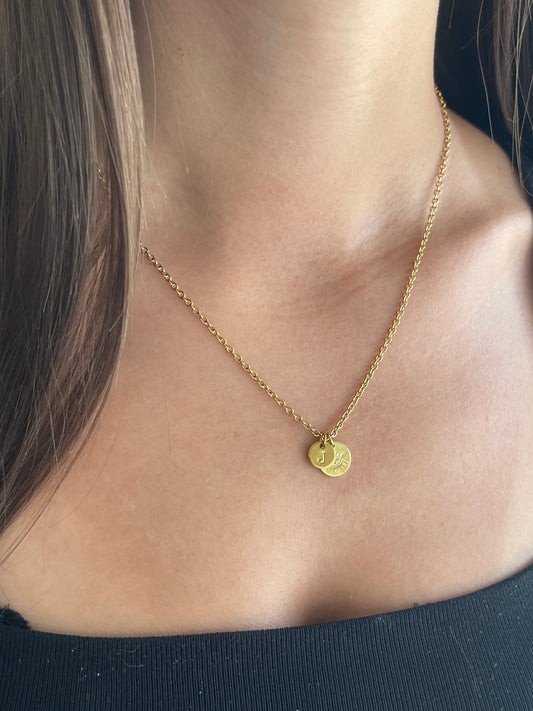 Personalisierte Kette mit 2 Anhängern & Handprägung