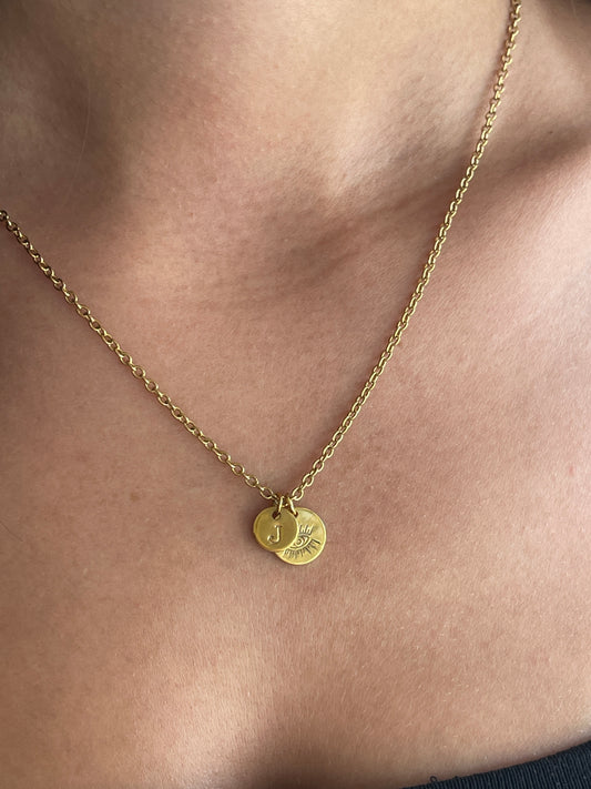 Personalisierte Kette mit Anhängern & Handprägung