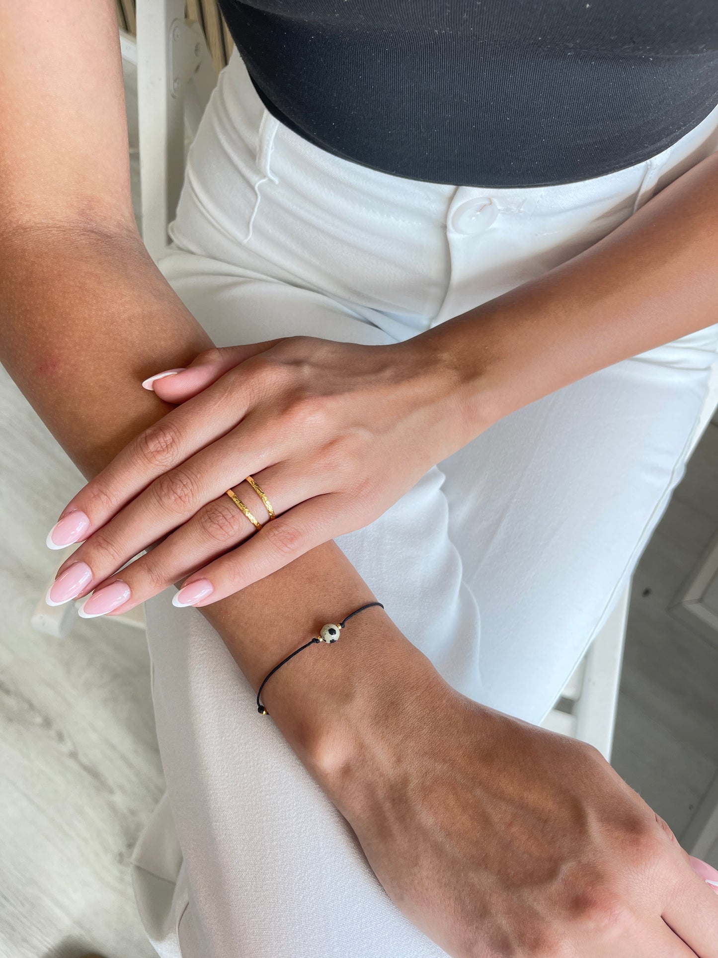 Dalmatiner Jaspis Armband
