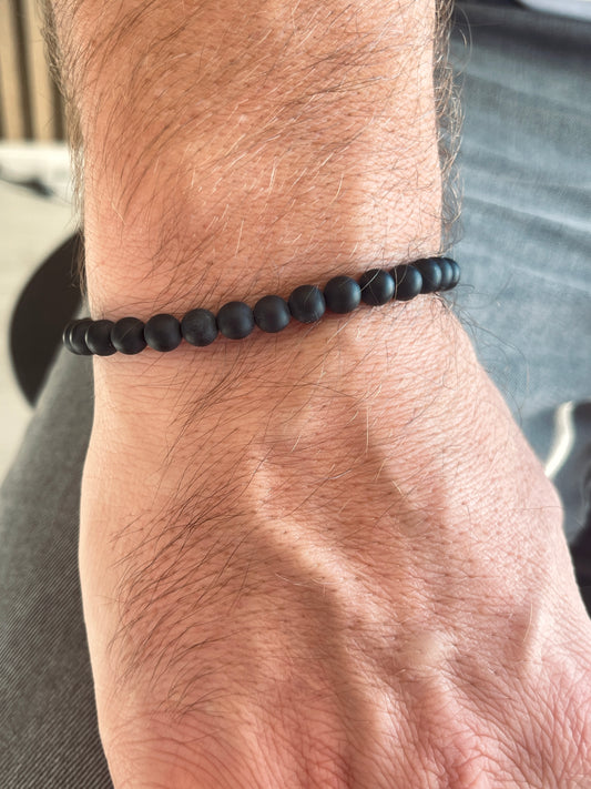 Armband matt Onyx