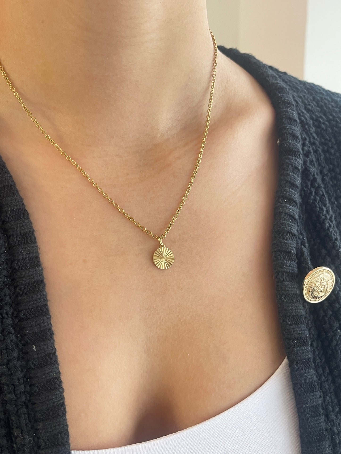 Geometrik Sunburst Kette