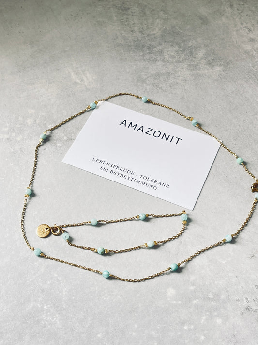 Amazonit Dot Armkette