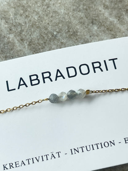Labradorit Line Armkette