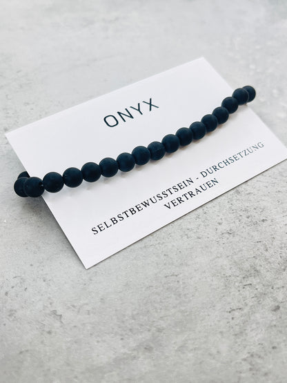Armband matt Onyx