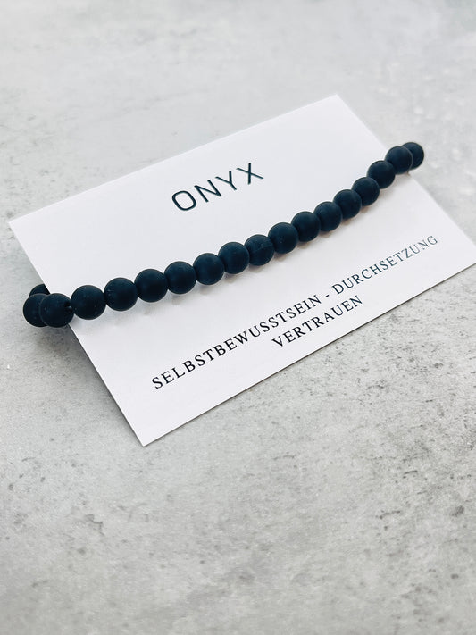 Armband matt Onyx