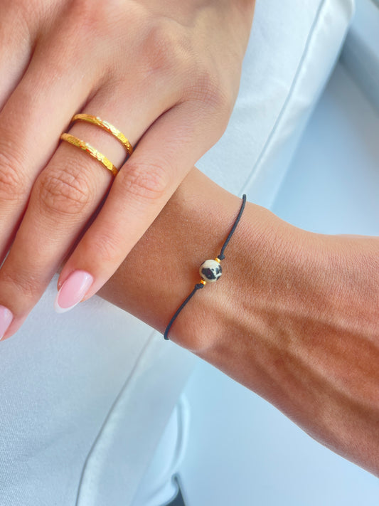 Dalmatiner Jaspis Armband
