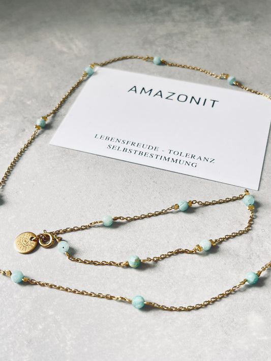 Amazonit Dot Armkette
