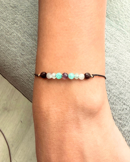 Personalisiertes Fische Sternzeichen Armband Wunschfarbe frei wählbar, besonderes Geschenk zum Geburtstag