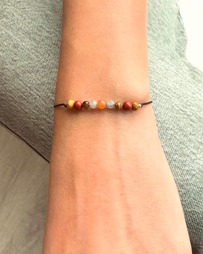 Personalisiertes Löwe Sternzeichen Armband Wunschfarbe frei wählbar, besonderes Geschenk zum Geburtstag